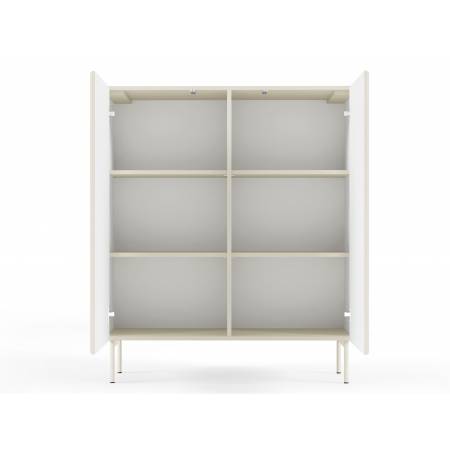 Komoda ryflowana kszmir 100 cm 2-drzwiowa MIGEL